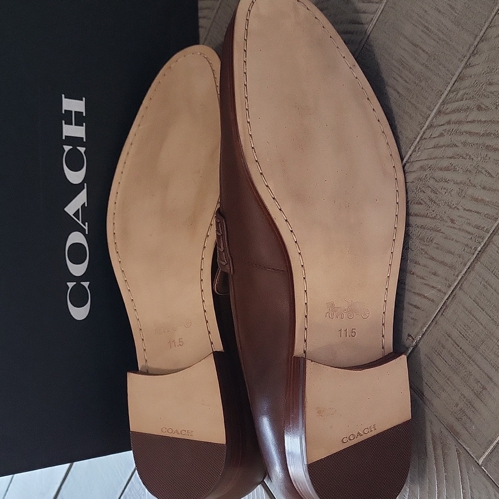New Authentic Coach Men’s DCLN Loafer Saddle Brown Size 11.5D - Picture 6 of 11